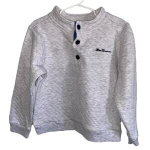 Ben Sherman Boys Long Sleeve Quarter Button Down Pull Over Size 5